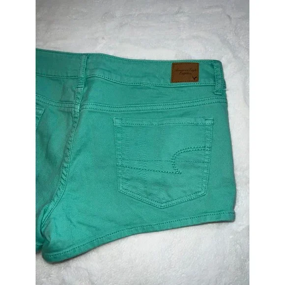 New American Eagle Shortie Stretch Shorts Size 12 - Picture 3 of 6